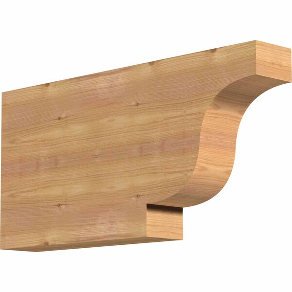 Ekena Millwork Newport Smooth Rafter Tail, Western Red Cedar, 3 1/2"W x 12"H x 24"L RFT04X12X24NEW00SWR - main